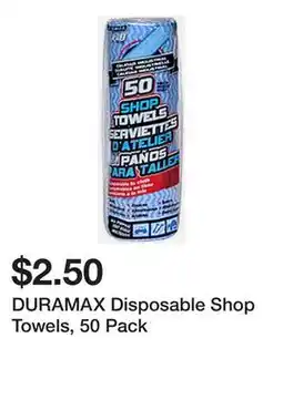 Dollarama DURAMAX Disposable Shop Towels, 50 Pack offer