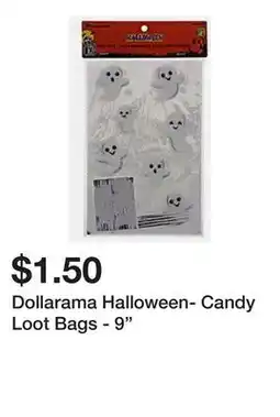 Dollarama Dollarama Halloween- Candy Loot Bags - 9 offer