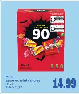 Wholesale Club ASSORTED MINI CANDIES, 90 CT offer