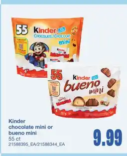 Wholesale Club CHOCOLATE MINI OR BUENO MINI, 55 CT offer