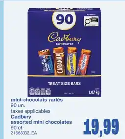 Wholesale Club MINI-CHOCOLATS VARIÉS, 90UN offer