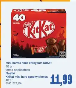 Wholesale Club MINI-BARRES AMIS EFFRAYANTS KITKAT, 40 UN offer