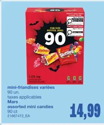 Wholesale Club MINI-FRIANDISES VARIÉES, 90 UN offer