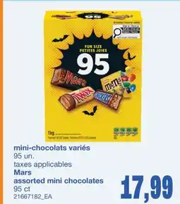Wholesale Club MINI-CHOCOLATS VARIÉS, 95 un offer