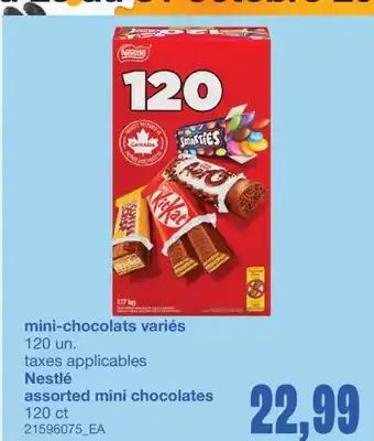 Wholesale Club MINI-CHOCOLATS VARIÉS, 120 UN offer