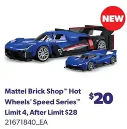 Real Canadian Superstore Mattel Brick Shop Hot Wheels' Speed Series offer