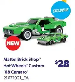 Real Canadian Superstore Mattel Brick Shop Hot Wheels Custom '68 Camaro offer