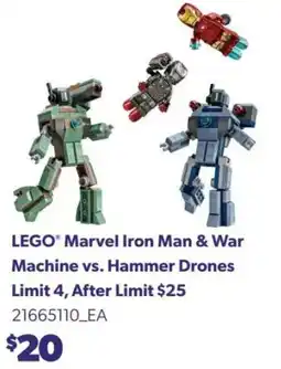 Real Canadian Superstore LEGO Marvel Iron Man & War Machine vs. Hammer Drones offer