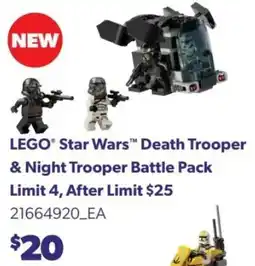 Real Canadian Superstore LEGO Star Wars Death Trooper & Night Trooper Battle Pack offer