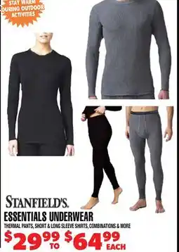 Len's Mill Stores STANFIELD'S ESSENTIAL UNDERWEAR offer