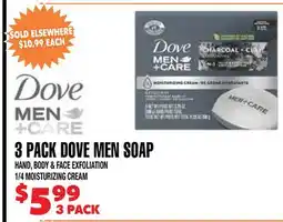 Len's Mill Stores 3 PACK DOVE MEN SOAP offer