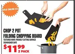 Len's Mill Stores CHOP 2 POT FOLDING CHOPPING BOARD offer