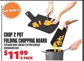 Len's Mill Stores CHOP 2 POT FOLDING CHOPPING BOARD offer