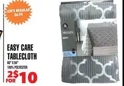 Len's Mill Stores EASY CARE TABLECLOTH offer