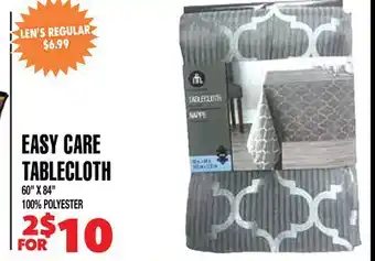 Len's Mill Stores EASY CARE TABLECLOTH offer