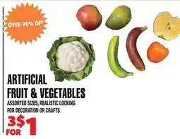 Len's Mill Stores ARTIFICIAL FRUIT & VEGETABLES offer