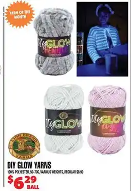 Len's Mill Stores DIY GLOW YARNS BALL BALL offer