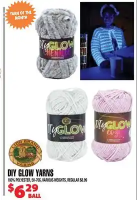 Len's Mill Stores DIY GLOW YARNS BALL BALL offer