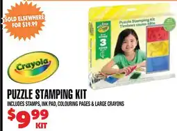 Len's Mill Stores CRAYOLA PUZZLE STAMPING KIT offer