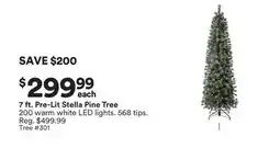 Michaels 7 ft. Pre-Lit Stella Pine Tree offer