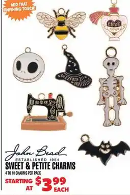 Len's Mill Stores JOHN BEAD SWEET & PETITE CHARMS offer