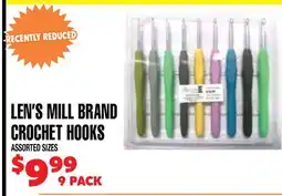 Len's Mill Stores LEN'S MILL BRAND CROCHET HOOKS offer