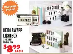 Len's Mill Stores HEIDI SWAPP LIGHTBOX offer