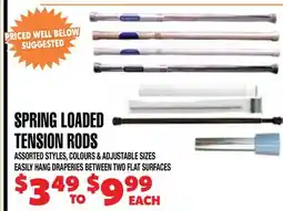 Len's Mill Stores SPRING LOADED TENSION RODS offer