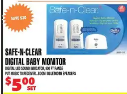 Len's Mill Stores SAFE-N-CLEAR DIGITAL BABY MONITOR offer