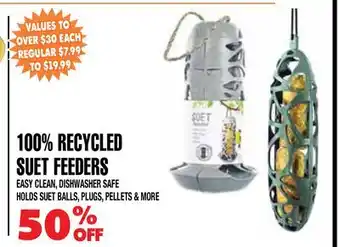 Len's Mill Stores 100% RECYCLED SUET FEEDERS offer