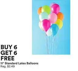 Michaels 11 Standard Latex Balloons offer