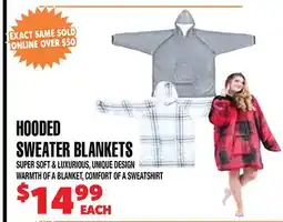 Len's Mill Stores HOODED SWEATER BLANKETS offer