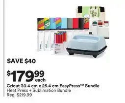 Michaels Cricut 30.4 cm x 25.4 cm EasyPress Bundle offer