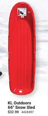 Cabela's KL Outdoors 66 Snow Sled offer