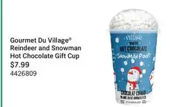 Cabela's Gourmet Du Village Reindeer and Snowman Hot Chocolate Gift Cup offer
