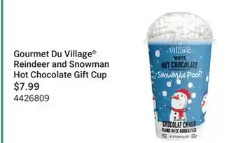 Cabela's Gourmet Du Village Reindeer and Snowman Hot Chocolate Gift Cup offer