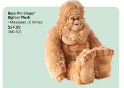 Cabela's Bass Pro Shops Bigfoot Plush offer