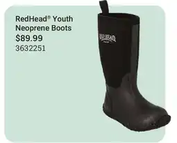 Cabela's RedHead Youth Neoprene Boots offer