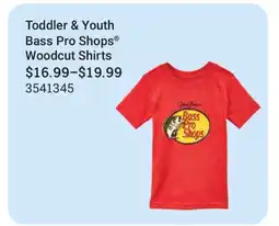 Cabela's Toddler & Youth Bass Pro Shops Woodcut Shirts offer