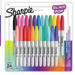 Staples Sharpie Permanent Markers Fine, Assorted 24 pk offer