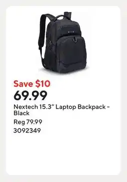Staples Nextech 15.3 Laptop Backpack - Black offer