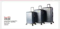 Staples Lucas 3-Piece Luggage Set - 28/24/20 - Navy Blue offer