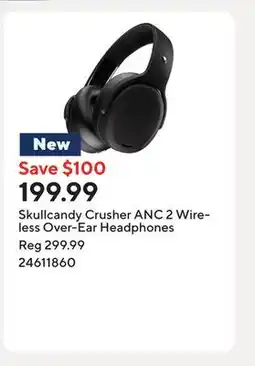 Staples Skullcandy Crusher ANC 2 Wireless Over-Ear Headphones offer