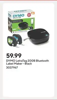 Staples DYMO LetraTag 200B Bluetooth Label Maker - Black offer