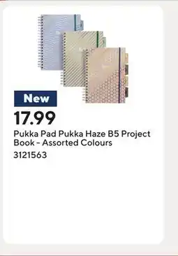 Staples Pukka Pad Pukka Haze B5 Project Book - Assorted Colours offer