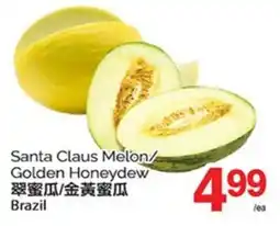 T&T Supermarket SANTA CLAUS MELON/GOLDEN HONEYDEW BRAZIL offer