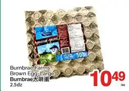 T&T Supermarket BURNBRAE FARMS BROWN EGG-LARGE, 2.5DZ offer