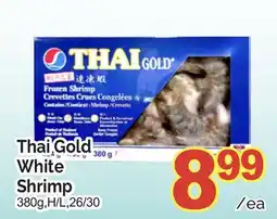 T&T Supermarket THAI GOLD WHITE SHRIMP, 380G,H/L,26/30 offer