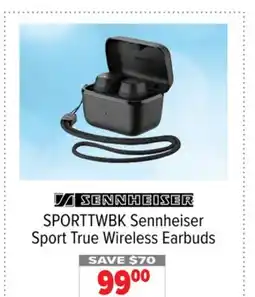 2001 Audio Video SPORTTWBK Sennheiser Sport True Wireless Earbuds offer