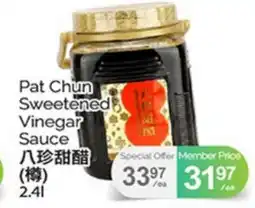 T&T Supermarket PAT CHUN SWEETENED VINEGAR SAUCE , 2.4l offer